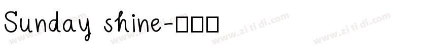 Sunday shine字体转换